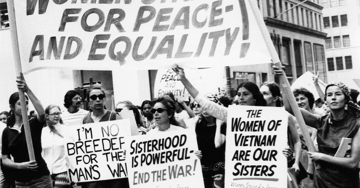 Women's Strike for Peace-And Equality, Women's Strike for Equality, Fifth Avenue, New York, New York, August 26, 1970. (Photo by Eugene Gordon/The New York Historical Society/Getty Images)